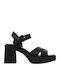 Leather Sandals Black
