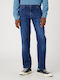 Texas Free Way Men's Jeans Pants Elastic with Regular Straight Fit Blue