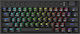 Redragon Noctis K632 Pro Ασύρματο Gaming Μηχανικό Πληκτρολόγιο 60% με Custom Red διακόπτες και RGB φωτισμό (Αγγλικό US) Κόκκινο