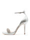1008B100 Leather Sandals Silver