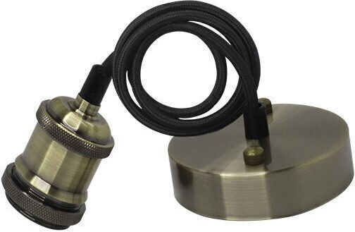Optonica Pendant Light Black with Socket E27