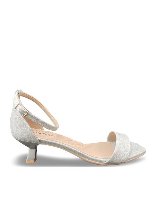 Piccadilly Leather Sandals Anatomic Silver