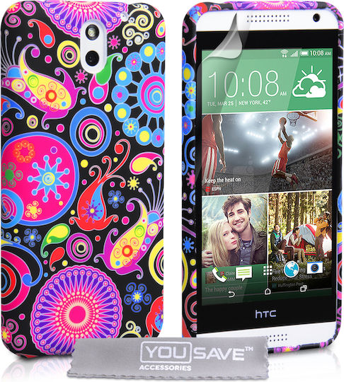YouSave Accessories Back Cover Δερματίνης Πολύχρωμο (HTC Desire 610)