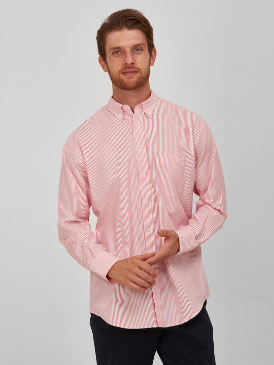 Πουκάμισο ριγέ button down modern fit Winfield Πορτοκαλί Ριγέ ΒΑΜΒΑΚΙ BUTTON - DOWN ΡΙΓΕ ΒΡΑΔΥΝΟ,ALL DAY,CASUAL,BUSINESS,BLAZER