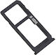 Υποδοχή Κάρτας Dual Sim & SD Tray Μαύρο για Nokia 8