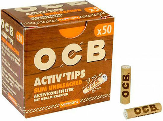 Ocb Slim Ενεργού Άνθρακα 50 Φιλτράκια