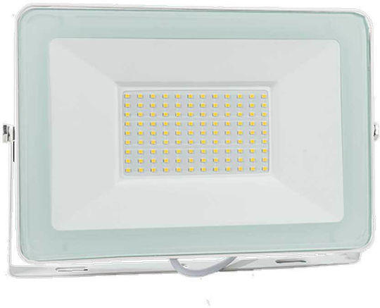 Elmark Vega100 Slim Στεγανός Προβολέας LED 100W Θερμό Λευκό 3000K IP65