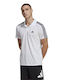 adidas Aeroready Polo Short Sleeve Athletic Blouse White