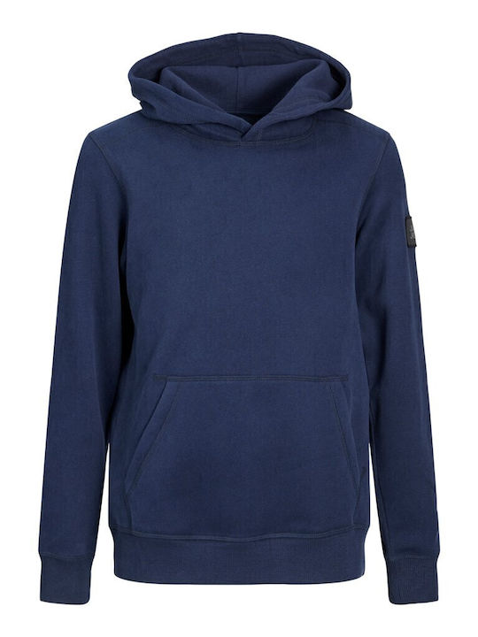 Kids Sweatshirt with Hood and Pockets Blue
