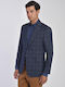 Semi-Canvas modern fit Kaiserhoff Suit Jacket Blue Checkered WOOL CHECK ALL DAY, BUSINESS