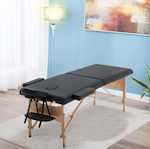 VSL Sports Massage Bed 185x60cm Black