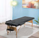 VSL Sports Bett Massage und Physiotherapie Schwarz aus Holz 185x60cm.