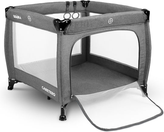 Caretero Quadra Park mit Matratze Gray 82x82cm