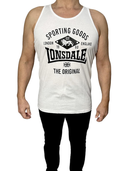 Lonsdale Блуза с къс ръкав Бяла