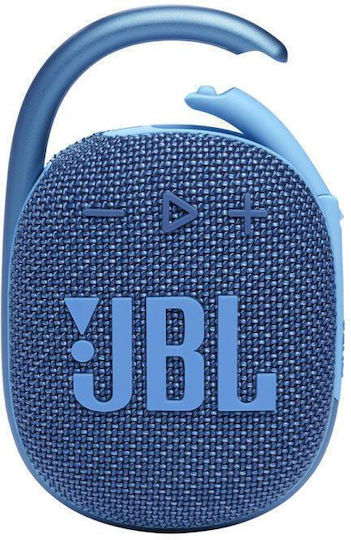 JBL Clip 4 Eco Αδιάβροχο Ηχείο Bluetooth 5W με Διάρκεια Μπαταρίας έως 10 ώρες Μπλε