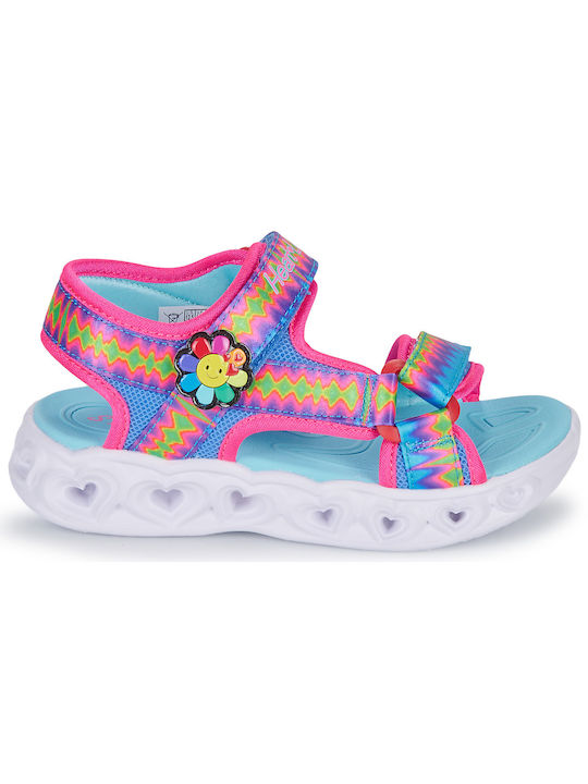 Skechers Kids' Sandals Heart Lights with Velcro & Lights Multicolour