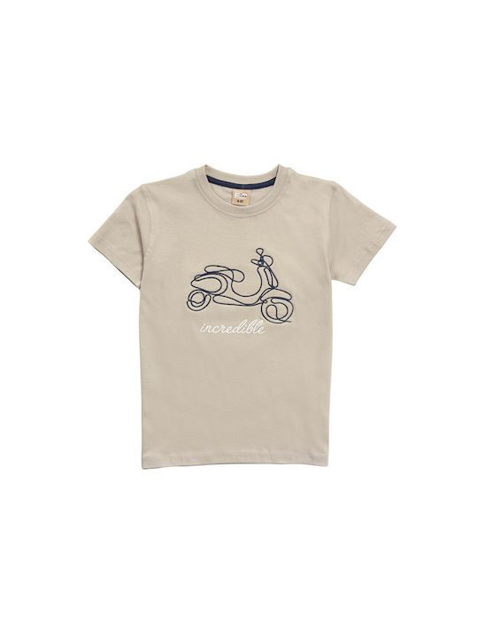 Funky Kinder-T-Shirt Beige