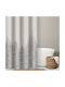 Guy Laroche Aria Fabric Shower Grommet Curtain 240x185cm Natural