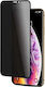 SiiPro Privatsphäre Vollflächig gehärtetes Glas Schwarz (iPhone 11)