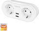 LogiLink Smart Ταφ 2 Θέσεων με 2 USB-A