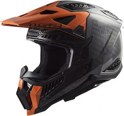 LS2 Motocross Helmet DOT / ECE 22.06 1200gr Victory Titanium/Orange 467032252