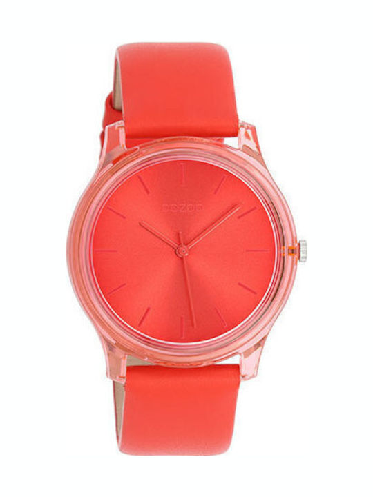 Oozoo Timepieces Women's Watch with Red Leather...