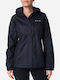 Columbia Pouring Adventure II Women's Short Sports Jacket Waterproof for Spring or Autumn with Hood Black