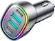 Joyroom JR-CL29 Φορτιστής Αυτοκινήτου 70W 3A με Θύρες: 2xUSB 2xType-C Μαύρο Χρώμα
