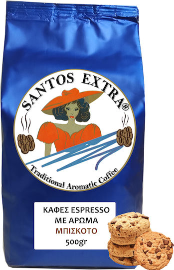 Santos Extra Καφές Espresso με Άρωμα Cookies 500gr
