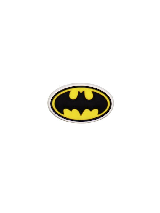 Accessoires für Crocs Schuhe Dekoration Batman Logo Design Gelb-Schwarz