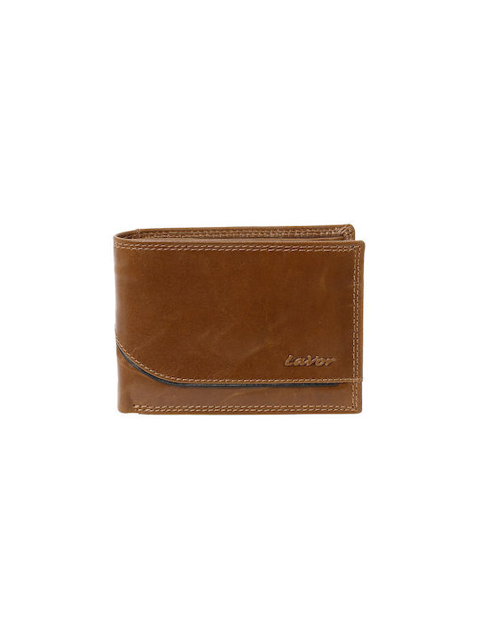 Lavor Men's Leather Wallet with RFID Tabac Brown