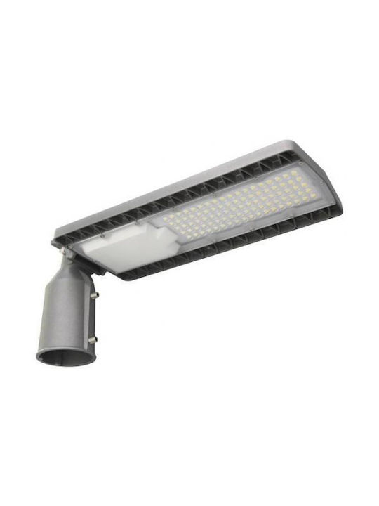 Aca Outdoor Floor Lamp LED Straße 40W with Natürliches Weiß Light IP66 Silber