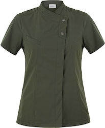 Giblor's Mantel Koch Damen Khaki mit Kurzärmelig Megan