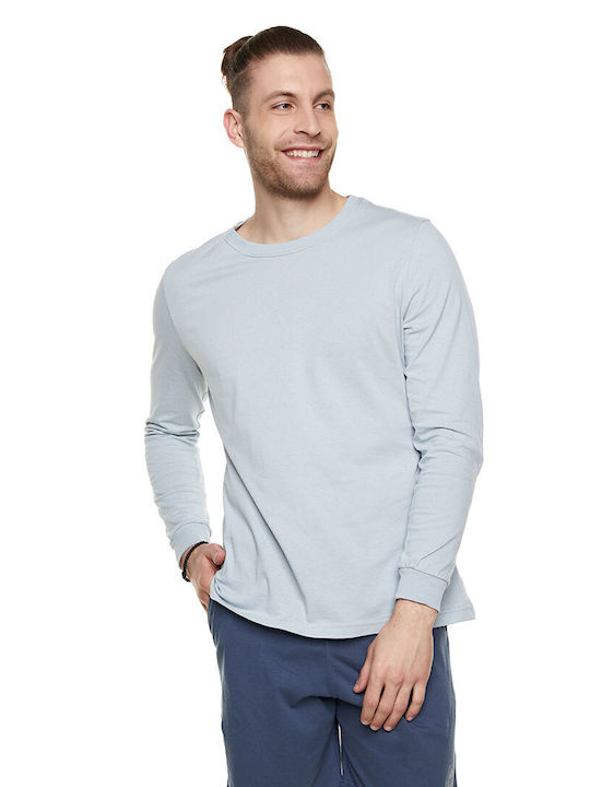 Bodymove Men's Long Sleeve Blouse Gray