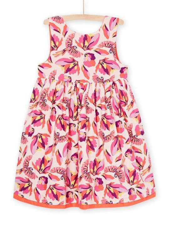 Dpam Kids Dress Floral Sleeveless Pink