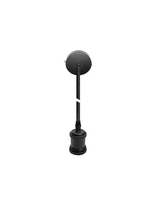 Adeleq Hängelampe Schwarz mit Fassung E27