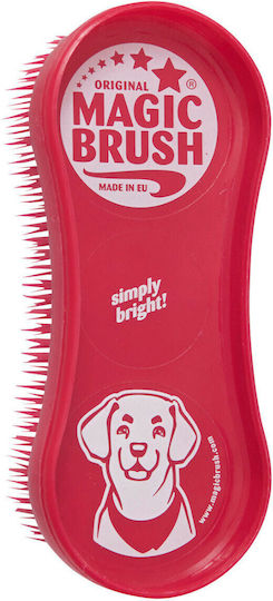 Kerbl MagicBrush Soft Χτένα για Διάφορα Μήκη Τρίχας για Καθαρισμό Τριχώματος Ροζ Wild Rose