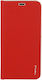 Vennus Carbon Book Δερματίνης Κόκκινο (iPhone 12 / 12 Pro)
