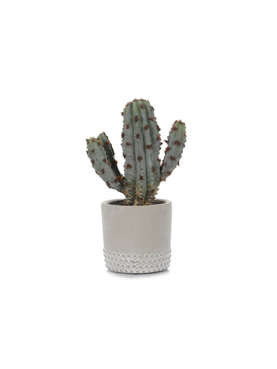 Cactus In Pot 24Cm 13x10x24cm Black Kaeming