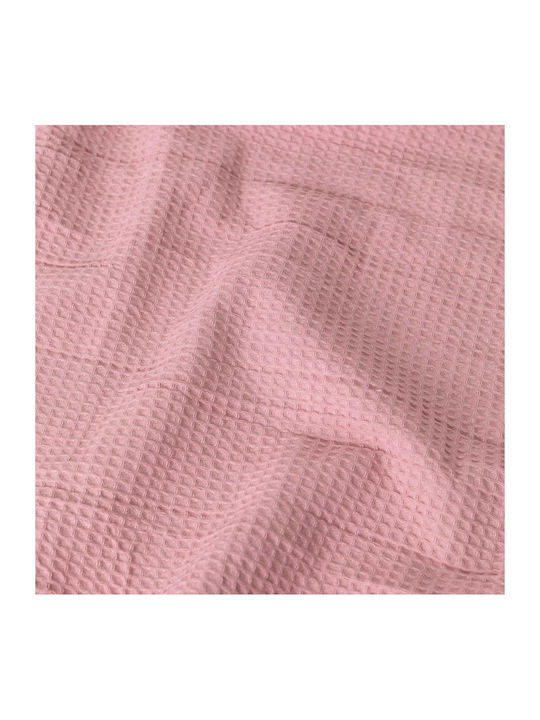 Borea Waffle Blanket Pique Queen 230x260cm. Pink