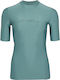 O'Neill Bidart Skin UPF 50+ Women's Short Sleeve Sun Protection Shirt Turquoise