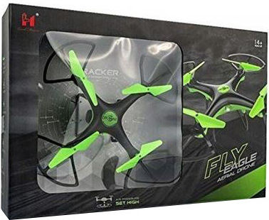 Perfectoys Fly Eagle Aerial Drone LH-X31HWF Drohne Kinder 2.4 GHz mit Kamera und Steuerung Grün