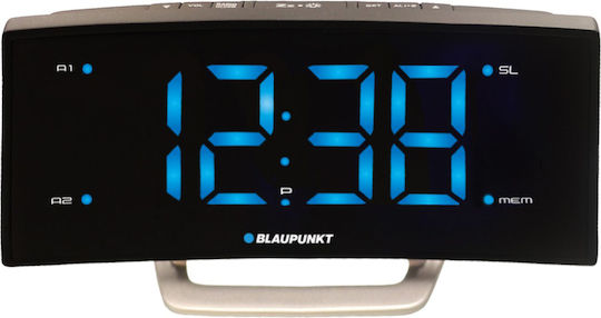 Blaupunkt Tischuhr mit Wecker & Radio FM / USB