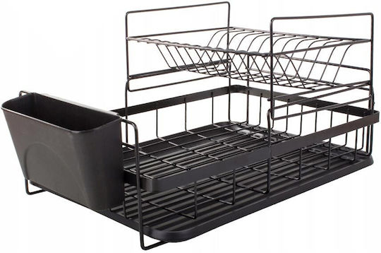 Scurgător De Chiuvetă Metalic Negru 43x32x24cm