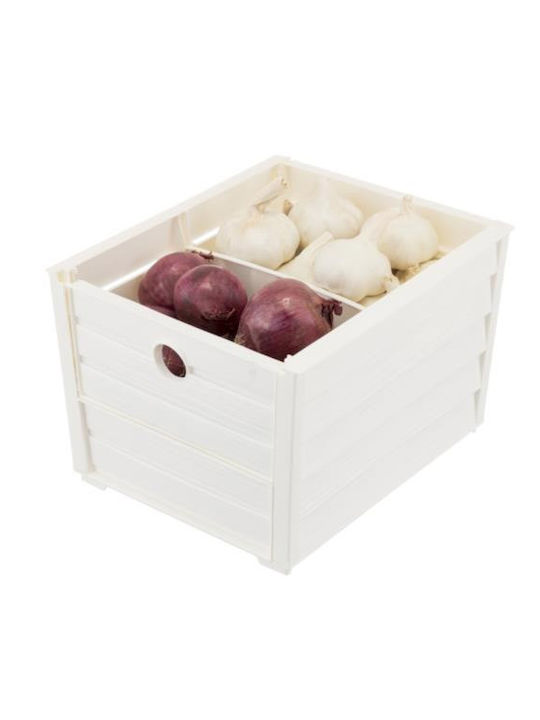 Bama Plastic Storage Box with Lid White 23.5x28x20cm