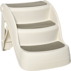 Pawhut Car Steps for Dog 49x38x38cm Beige