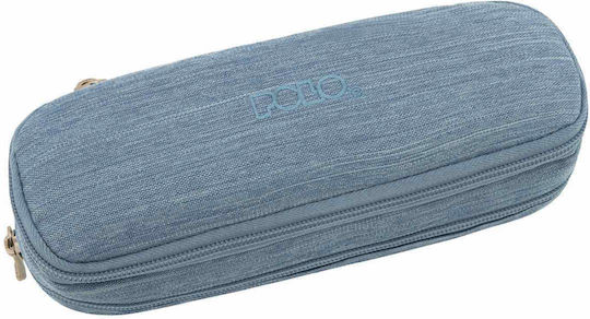 Polo Duo Pencil Case with 2 Compartments Light Blue