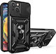 Hurtel Hybrid Armor Camshield Back Cover Silicone Black (Realme 10)