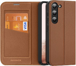 Dux Ducis Skin X2 Wallet Δερματίνης Καφέ (Galaxy S23)