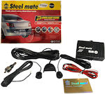 Steel Mate Front Wheel Car Parking System with Screen / Buzzer and 2 Sensors 18mm in Black Colour PTS200F